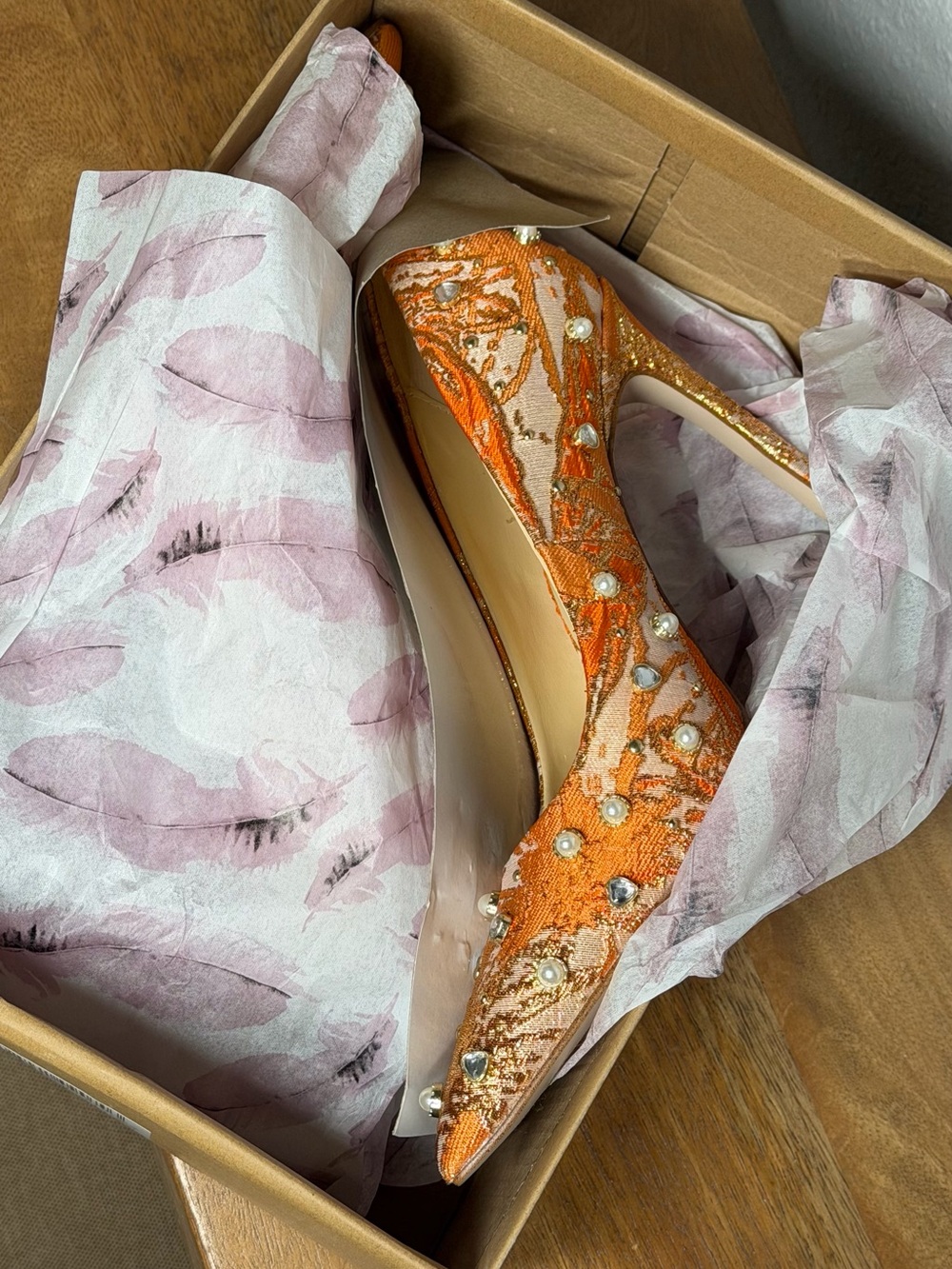 Jessica Simpson Welica Metallic Embroidered Embellished Pumps - Picture 7 of 8